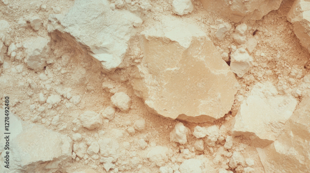 Poster light beige limestone texture with natural rock pattern for design and art