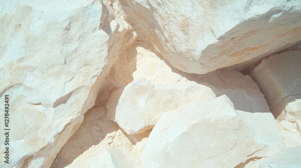 Poster light beige limestone texture for natural design and background concepts