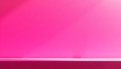 Obraz premium Vibrant pink wall with subtle shadows, creating a modern backdrop