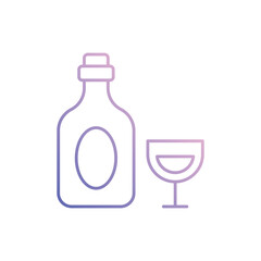 Wine vector icon
