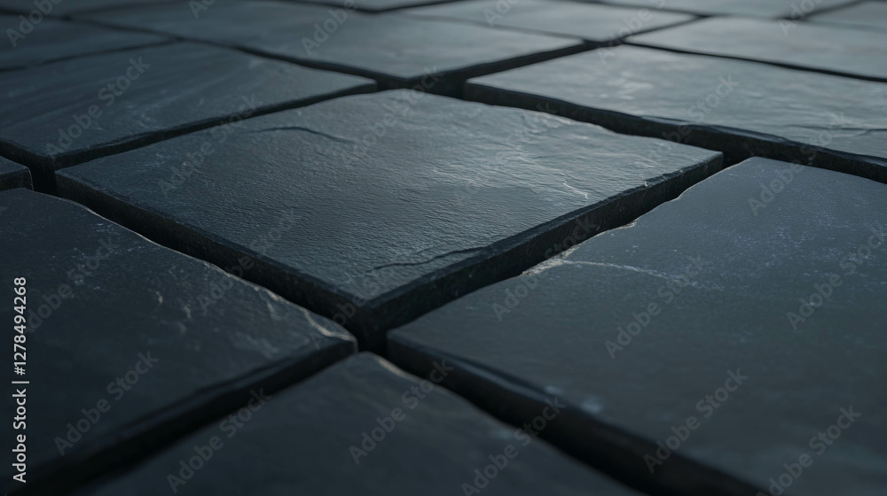Poster matte black slate surface texture for design and architecture