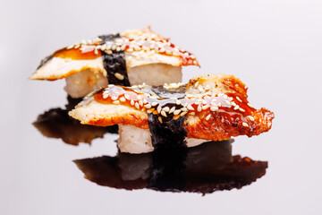 Sushi beautifully arranged