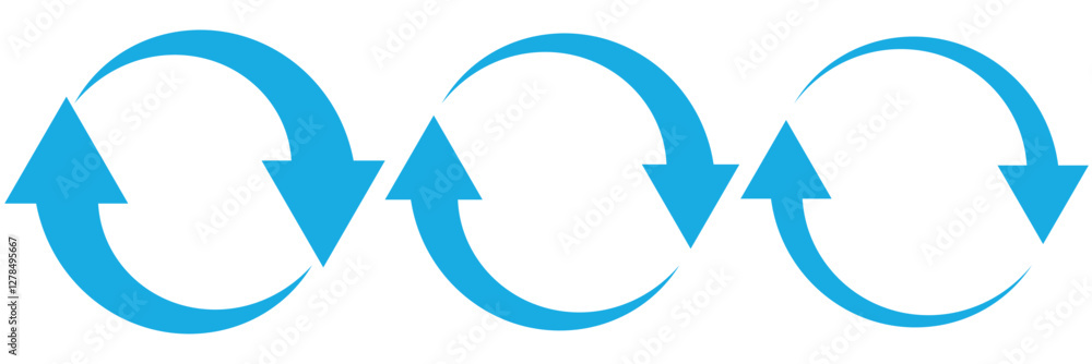 Poster update icon vector, refresh icon set. reload icon vector. circular arrow , refresh, reload. set of c