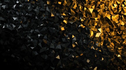 Gold black geometric texture background