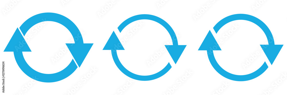 Poster update icon vector, refresh icon set. reload icon vector. circular arrow , refresh, reload. set of c