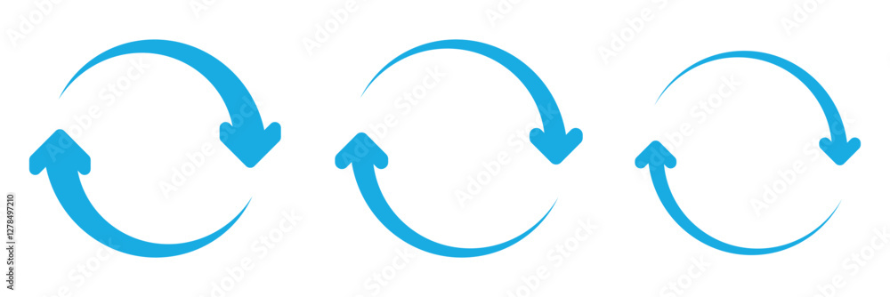 Poster update icon vector, refresh icon set. reload icon vector. circular arrow , refresh, reload. set of c