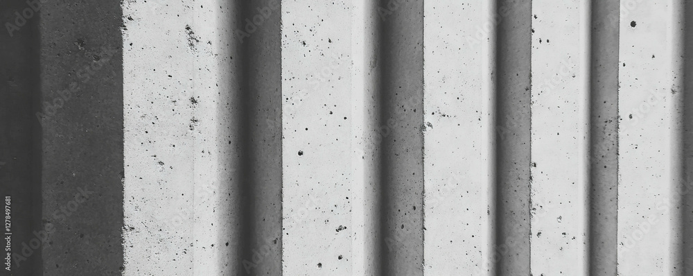 Poster abstract texture of grainy faded concrete stripes for design and background