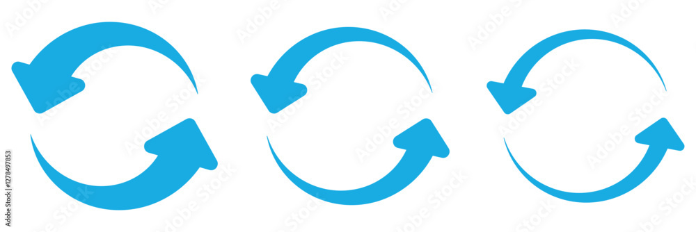 Poster update icon vector, refresh icon set. reload icon vector. circular arrow , refresh, reload. set of c