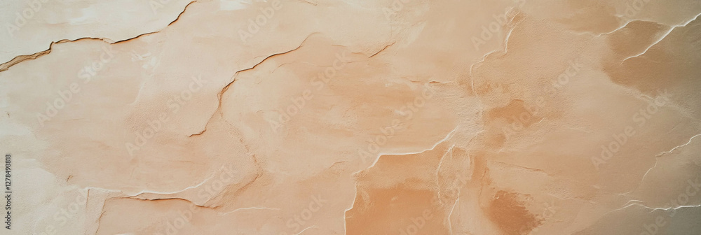 Poster Neutral beige textured wall with subtle color variations for background use