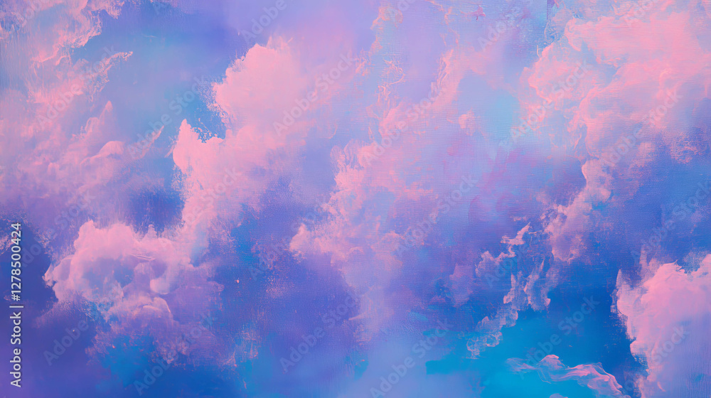 Poster dreamy abstract texture of opalescent lavender and soft pink clouds for creative design