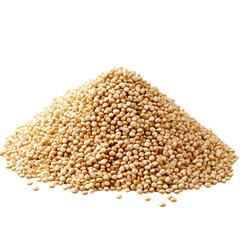 Fototapeta premium A pile of quinoa, isolated on a Transparent background.