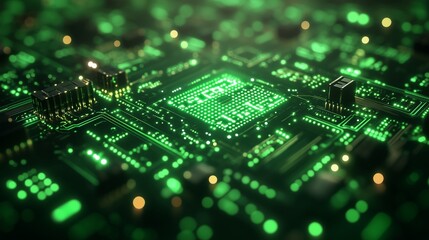 Obraz premium Abstract matrix-like digital background