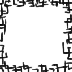 black and white frame with a border