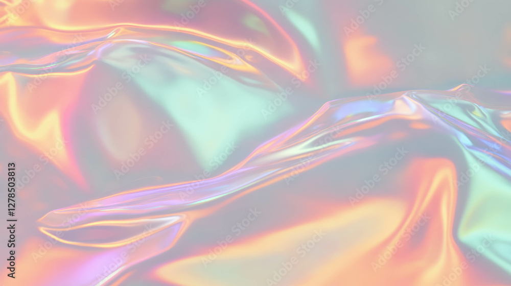 Poster Pearlescent iridescent grey texture with subtle shimmer for elegant design