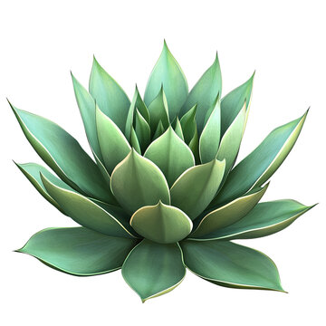 green succulent plant isolated white background clip art preview