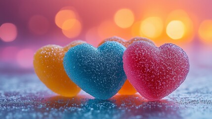 Candy sweets for your greetings valentines day candy hearts