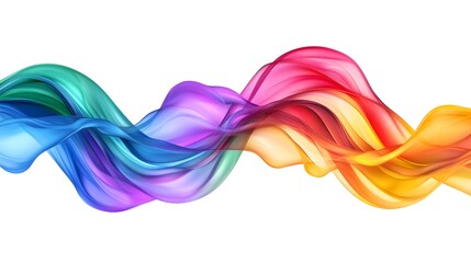 Vibrant Colorful Fluid Abstract Motion Waves Flowing Digital Art Design Pattern