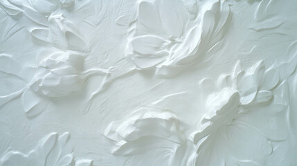 Fototapeta premium Elegant textured white plaster wall design for interiors