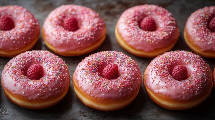 Valentine's Day Heart Donuts: Raspberry Glaze