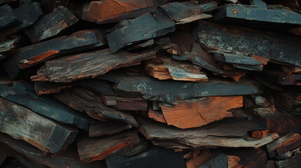 Rustically charming texture of reclaimed hardwood wall for design and decor projects