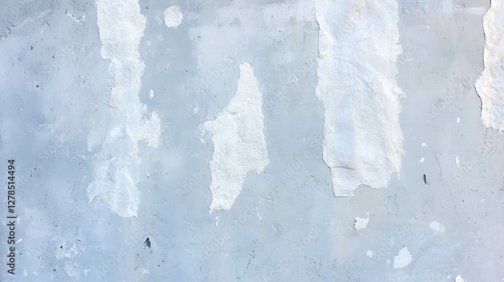 Poster weathered white brick texture with stains for background and design