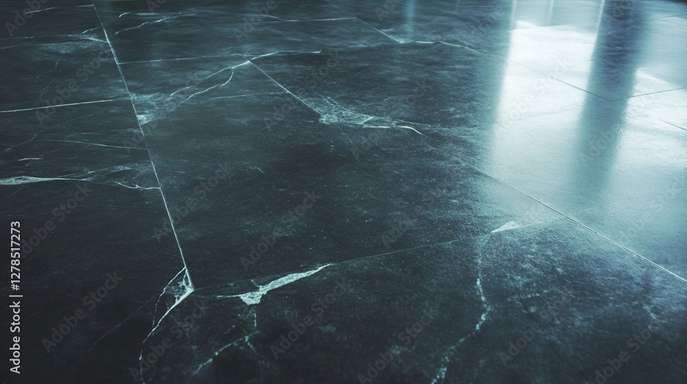Poster Shabby concrete floor texture with distressed patterns for architectural design