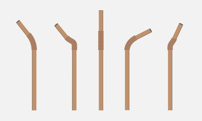 Straw for beverage paper