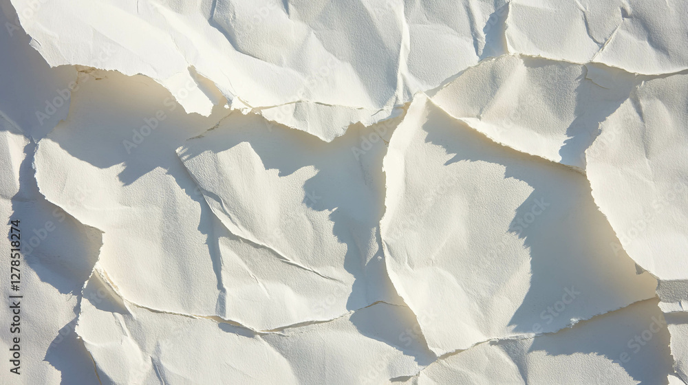 Poster textured shabby paper background with detailed torn design for artistic projects