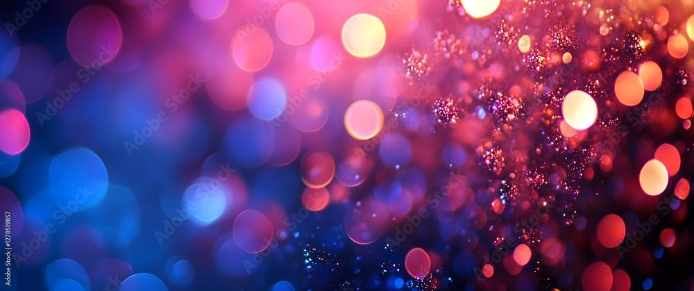 Aufkleber abstract background with colorful bokeh lights