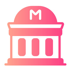 Museum  gradient icon