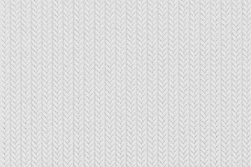 White Wool Knitted Texture Background, tricot pattern. 3d Rendering