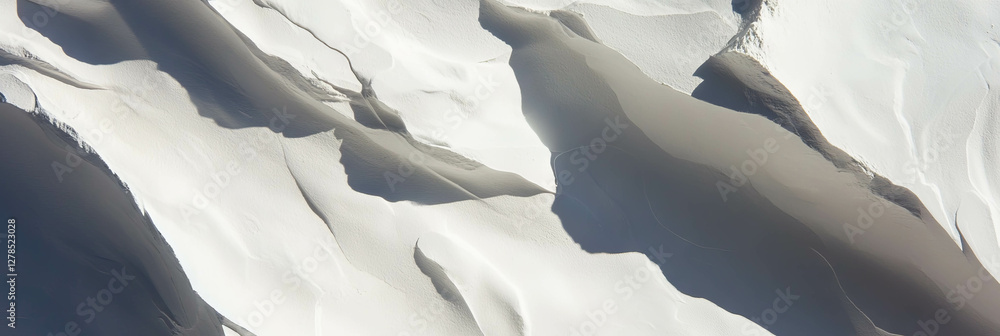 Poster abstract texture of smooth white plaster with subtle grey shadows for contemporary design