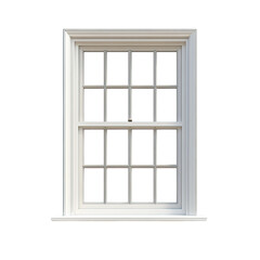 White window isolated on a Transparent background,