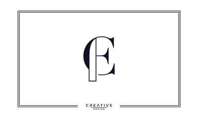 CF, FC, C, F, Abstract Letters Logo Monogram
