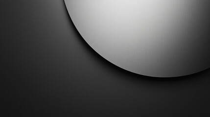 Minimalist Moon Design: A simple and sleek design featuring a soft, illuminated semi-circle set against a dark, textured background.