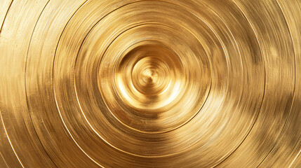 Golden Vortex: A mesmerizing visual of concentric circular patterns radiate outwards from the center, offering a unique abstract design with a touch of luxury and elegance.