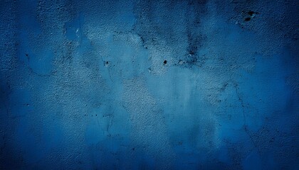 Vintage filtered cement wall texture grungy background blue hue. Copy space image. Place for adding text and design