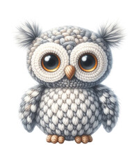 Obraz premium Crochet Animal Kawaii Owl