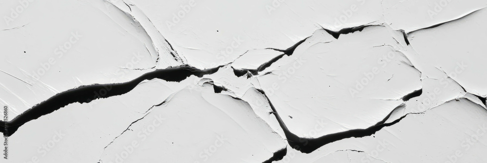 Poster grey plaster surface with cracks and scratches for background design