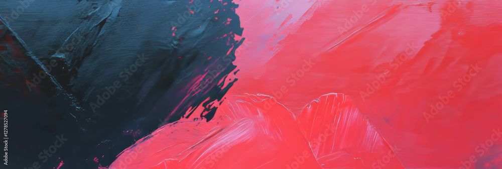 Poster Abstract texture art with angled crosshatch patterns in vibrant colors