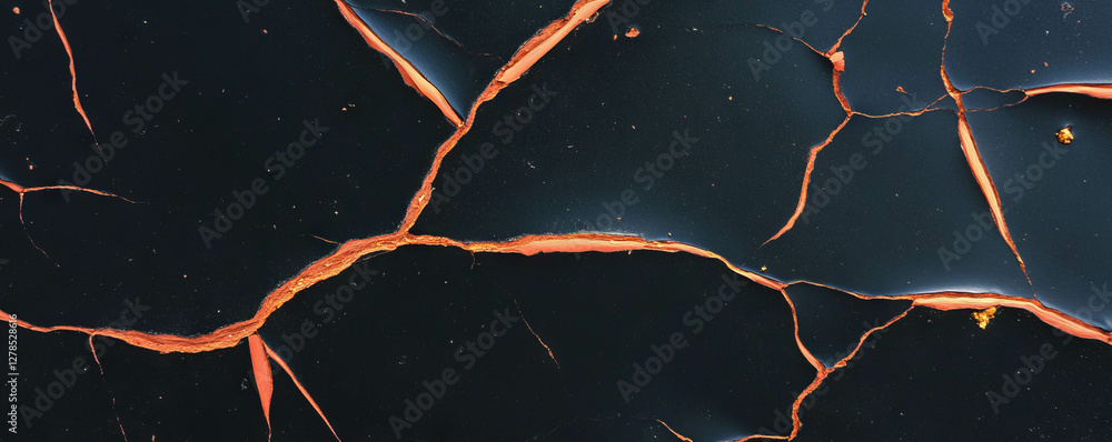 Aufkleber abstract cracked surface with peeling stripes and textured pattern for design