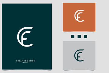 CF, FC, C, F, Abstract Letters Logo Monogram