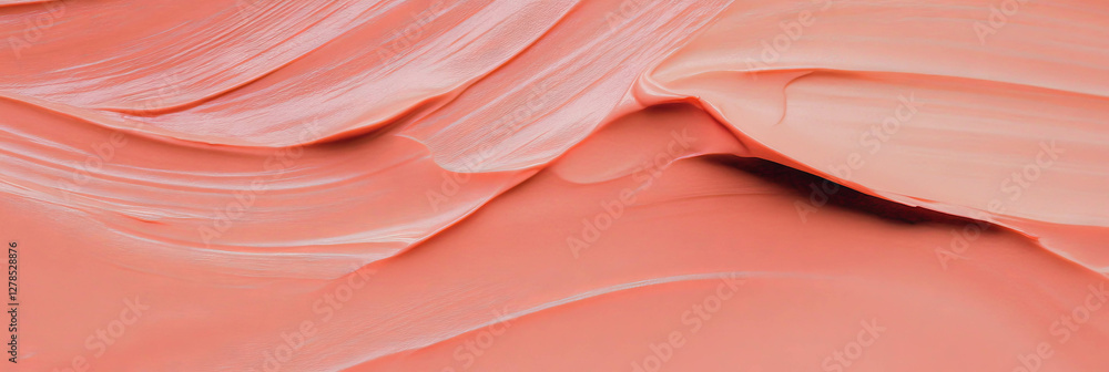 Poster Abstract texture of smooth flowing paint strokes for creative design