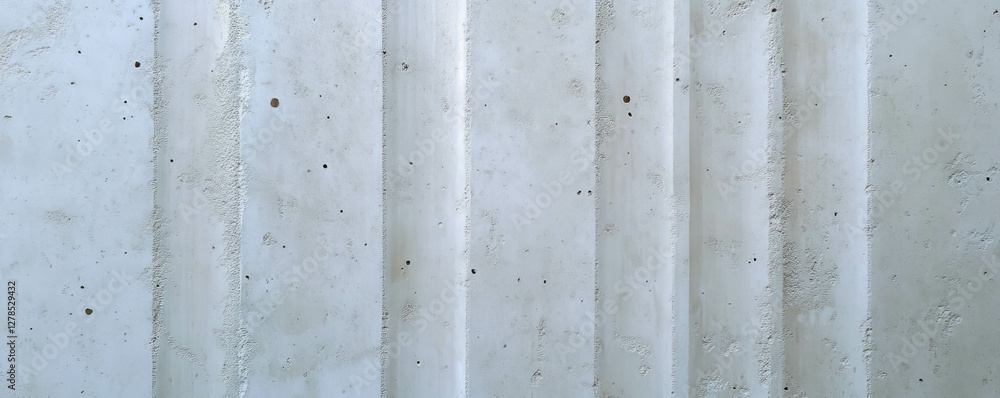 Poster subtle vertical ribbed plaster texture for architectural design and backgrounds