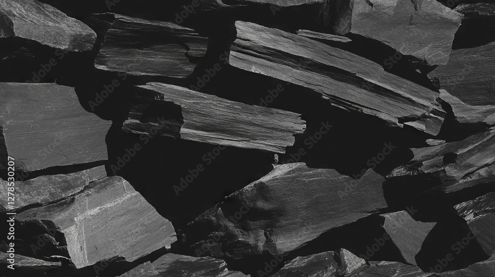 Aufkleber textured black slate surface with varied roughness for design and background use