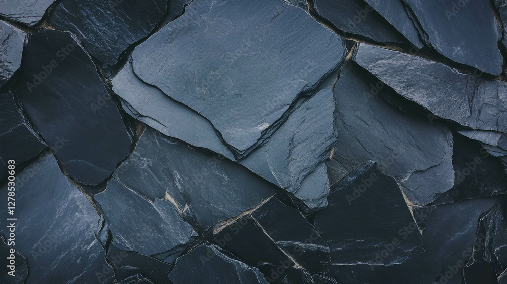 Poster slate tile ceramic wall texture featuring uneven natural patterns for design