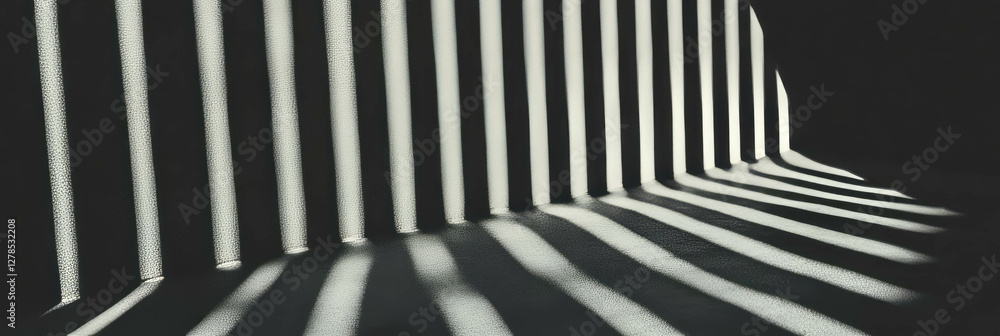 Poster Modern abstract design with vertical stripes and textured surface