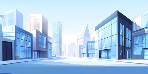 City building illustration