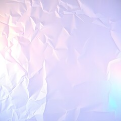 Obraz premium White Crumpled Paper Texture: Wrinkled Background for Design