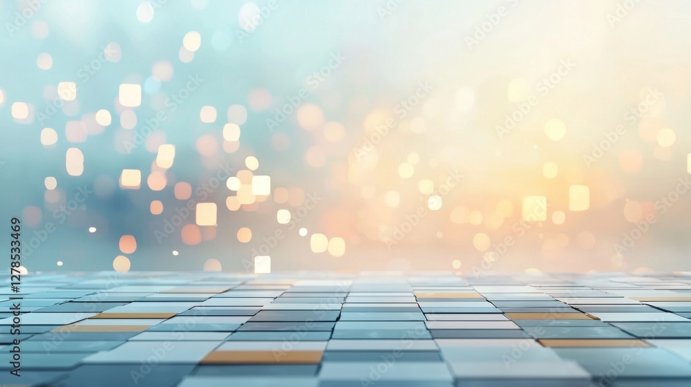 Poster dynamic light and color patterns on a modern surface abstract background digital art calm environmen